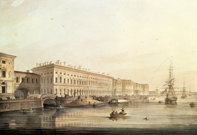 View of Palace Embankment by K. and Shiflard, S. Sabat